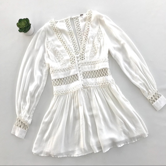 NWT FREE PEOPLE I think I love you dress white - Picture 3 of 8